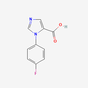 molecular formula C10H7FN2O2 B1361997 1-(4-氟苯基)-1H-咪唑-5-羧酸 CAS No. 851721-89-6