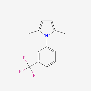 molecular formula C13H12F3N B1362000 2,5-二甲基-1-(3-三氟甲基苯基)-1H-吡咯 CAS No. 570-04-7