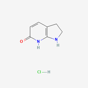 1H,2H,3H-pyrrolo[2,3-b]pyridin-6-olhydrochloride