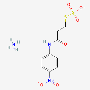 Ammonium ({2-[(4-nitrophenyl)carbamoyl]ethyl}sulfanyl)sulfonate