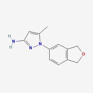 1-(1,3-dihydro-2-benzofuran-5-yl)-5-methyl-1H-pyrazol-3-amine