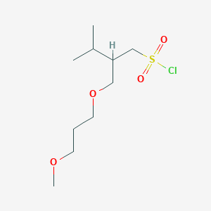 2-((3-Methoxypropoxy)methyl)-3-methylbutane-1-sulfonyl chloride