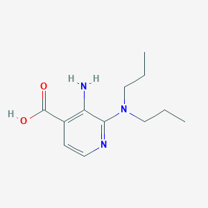 3-Amino-2-(dipropylamino)isonicotinic acid