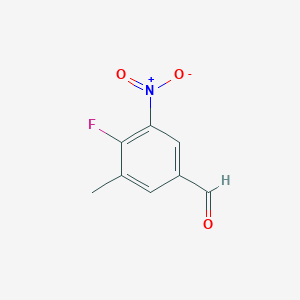 4-Fluoro-3-methyl-5-nitrobenzaldehyde