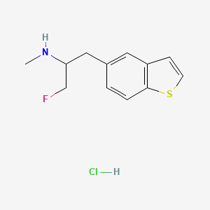 [1-(1-Benzothiophen-5-yl)-3-fluoropropan-2-yl](methyl)aminehydrochloride