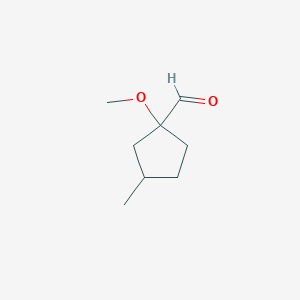 1-Methoxy-3-methylcyclopentane-1-carbaldehyde