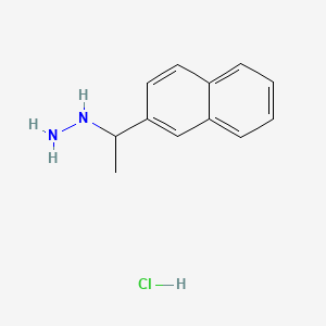 [1-(Naphthalen-2-yl)ethyl]hydrazine hydrochloride