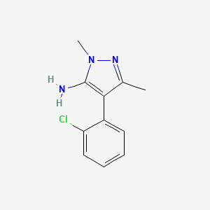 4-(2-Chlorophenyl)-1,3-dimethyl-1h-pyrazol-5-amine