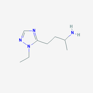 4-(1-Ethyl-1h-1,2,4-triazol-5-yl)butan-2-amine