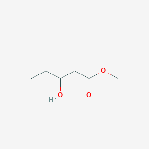 molecular formula C7H12O3 B13620351 Methyl 3-hydroxy-4-methylpent-4-enoate 