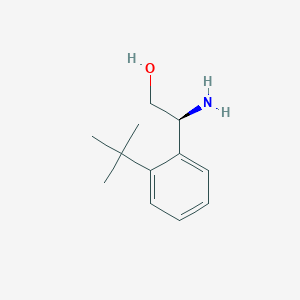 (s)-2-Amino-2-(2-(tert-butyl)phenyl)ethan-1-ol