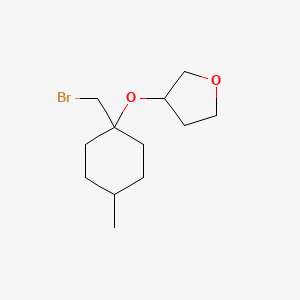 3-((1-(Bromomethyl)-4-methylcyclohexyl)oxy)tetrahydrofuran