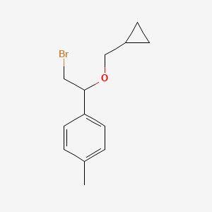 1-(2-Bromo-1-(cyclopropylmethoxy)ethyl)-4-methylbenzene