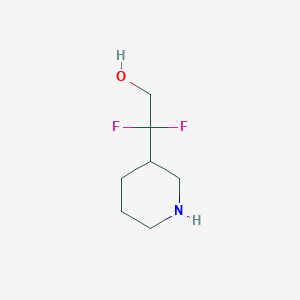 2,2-Difluoro-2-(piperidin-3-yl)ethan-1-ol