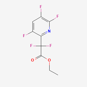 Ethyl2,2-difluoro-2-(3,5,6-trifluoropyridin-2-yl)acetate