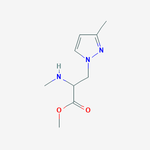 Methyl 3-(3-methyl-1h-pyrazol-1-yl)-2-(methylamino)propanoate