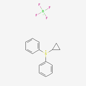 molecular formula C15H15BF4S B1362045 Cyclopropyldiphenylsulfonium tetrafluoroborate CAS No. 33462-81-6
