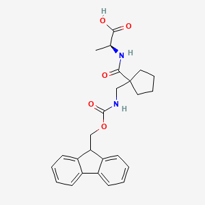 (2S)-2-({1-[({[(9H-fluoren-9-yl)methoxy]carbonyl}amino)methyl]cyclopentyl}formamido)propanoic acid