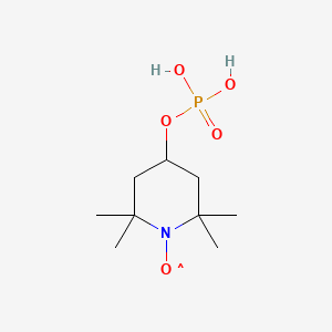 molecular formula C9H19NO5P B1362046 2,2,6,6-TEtramethyl-4-(phosphonooxy)-1-piperidinyloxy 