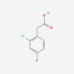 molecular formula C8H6ClFO2 B1362054 2-氯-4-氟苯乙酸 CAS No. 177985-32-9
