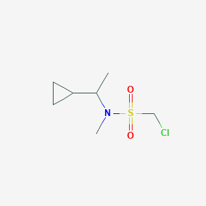 1-chloro-N-(1-cyclopropylethyl)-N-methylmethanesulfonamide