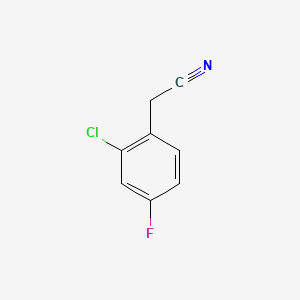 molecular formula C8H5ClFN B1362056 2-Chloro-4-fluorophenylacetonitrile CAS No. 75279-56-0