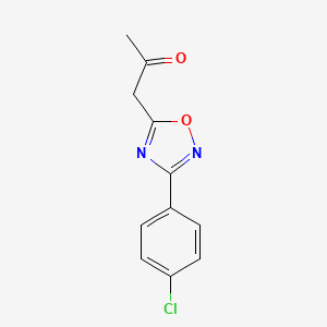 molecular formula C11H9ClN2O2 B1362060 1-[3-(4-Chlorophenyl)-1,2,4-oxadiazol-5-yl]propan-2-one 