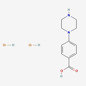 molecular formula C11H16Br2N2O2 B1362066 4-piperazin-1-ylbenzoic Acid Dihydrobromide CAS No. 1049729-37-4