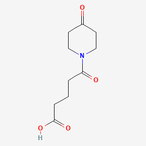 molecular formula C10H15NO4 B1362067 5-Oxo-5-(4-oxopiperidin-1-yl)pentanoic acid CAS No. 675602-62-7