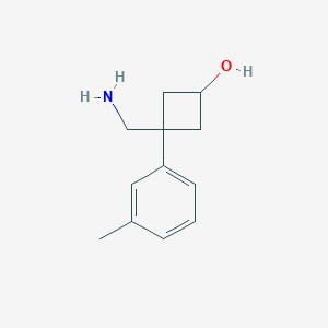 3-(Aminomethyl)-3-(m-tolyl)cyclobutan-1-ol