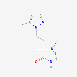 2-Methyl-4-(5-methyl-1h-pyrazol-1-yl)-2-(methylamino)butanamide