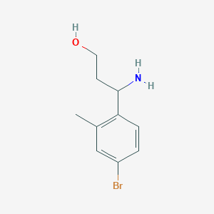 3-Amino-3-(4-bromo-2-methylphenyl)propan-1-ol