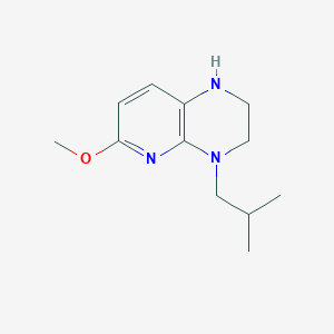 6-methoxy-4-(2-methylpropyl)-1H,2H,3H,4H-pyrido[2,3-b]pyrazine