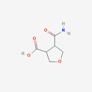 4-Carbamoyloxolane-3-carboxylic acid