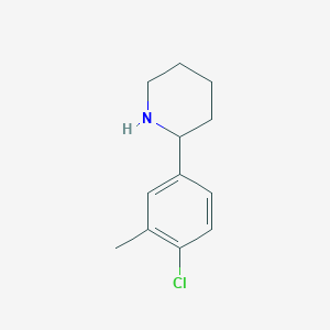 2-(4-Chloro-3-methylphenyl)piperidine