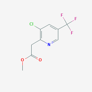 molecular formula C9H7ClF3NO2 B1362081 Methyl 2-(3-chloro-5-(trifluoromethyl)pyridin-2-yl)acetate CAS No. 885949-63-3