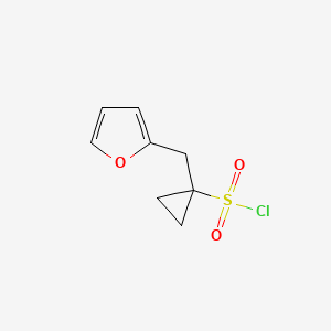 1-(Furan-2-ylmethyl)cyclopropane-1-sulfonyl chloride