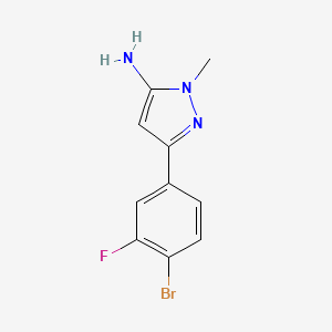 3-(4-Bromo-3-fluorophenyl)-1-methyl-1h-pyrazol-5-amine