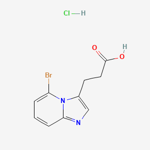 3-{5-Bromoimidazo[1,2-a]pyridin-3-yl}propanoicacidhydrochloride