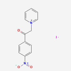 molecular formula C13H11IN2O3 B1362096 1-[2-(4-Nitrophenyl)-2-oxoethyl]pyridin-1-ium iodide CAS No. 5330-73-4