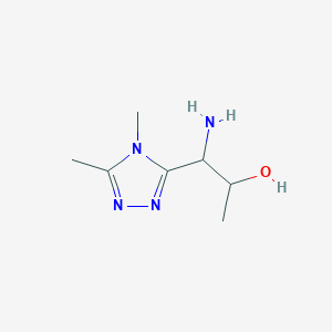 1-Amino-1-(4,5-dimethyl-4h-1,2,4-triazol-3-yl)propan-2-ol