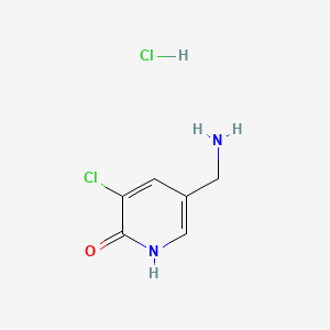 5-(Aminomethyl)-3-chloro-1,2-dihydropyridin-2-one hydrochloride