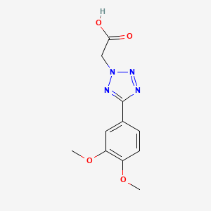 molecular formula C11H12N4O4 B1362111 [5-(3,4-二甲氧基苯基)-2H-四唑-2-基]乙酸 CAS No. 91759-61-4