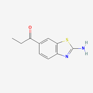 1-(2-Amino-1,3-benzothiazol-6-yl)propan-1-one