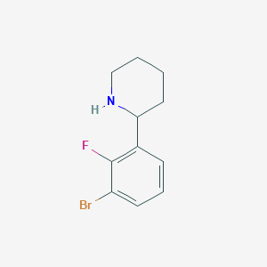 2-(3-Bromo-2-fluorophenyl)piperidine