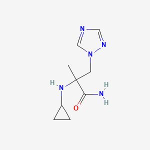 2-(Cyclopropylamino)-2-methyl-3-(1h-1,2,4-triazol-1-yl)propanamide