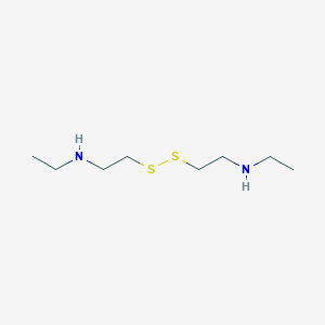 molecular formula C8H20N2S2 B13621239 Ethanamine, 2,2a(2)-dithiobis[N-ethyl- CAS No. 4432-79-5