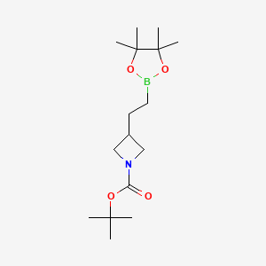 tert-butyl 3-[2-(4,4,5,5-tetramethyl-1,3,2-dioxaborolan-2-yl)ethyl]azetidine-1-carboxylate