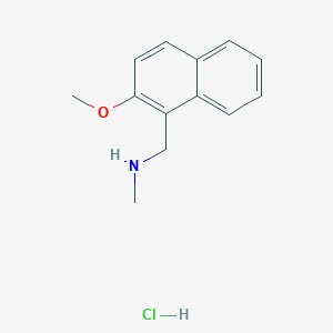 [(2-Methoxynaphthalen-1-yl)methyl](methyl)aminehydrochloride