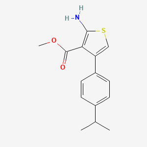 molecular formula C15H17NO2S B1362127 2-氨基-4-(4-异丙苯基)噻吩-3-羧酸甲酯 CAS No. 350990-20-4